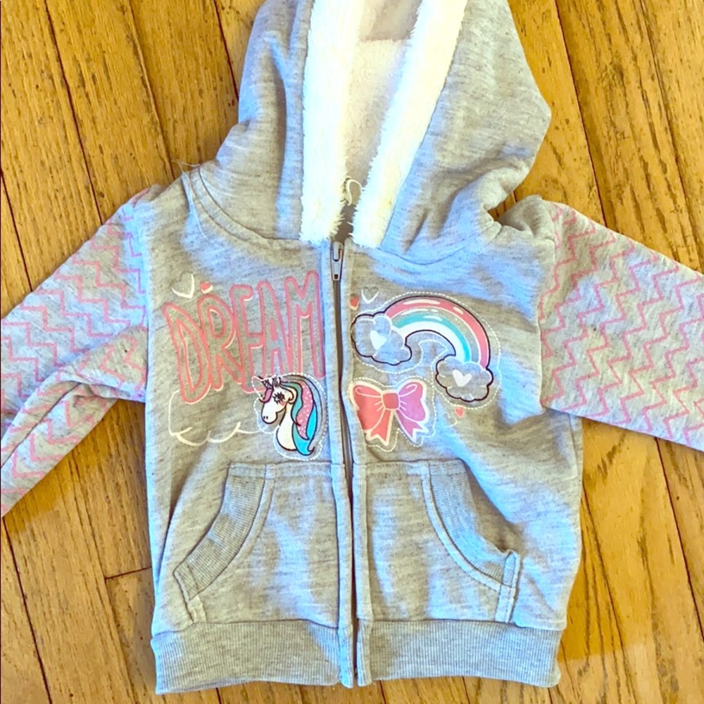Little Girls Unicorn Hoodie